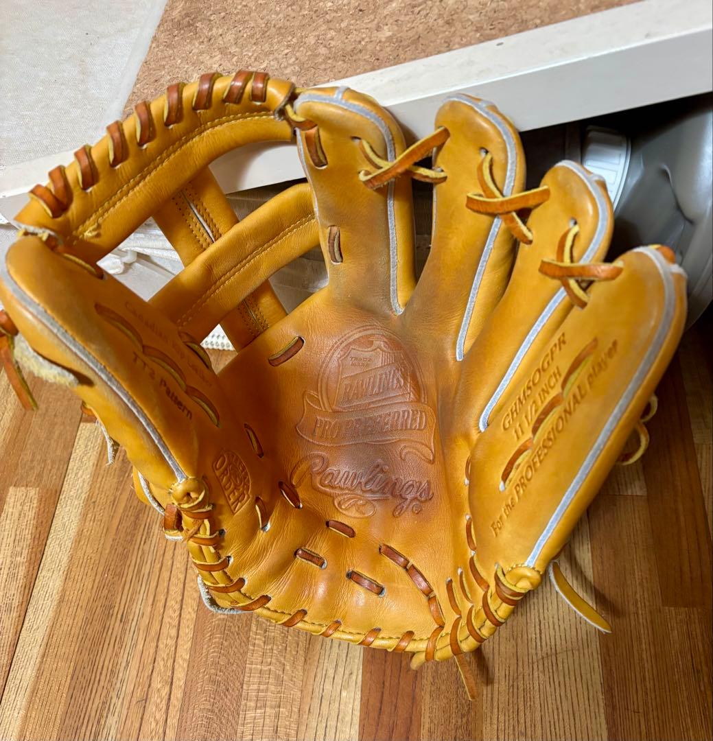Rawlings MLBモデル 硬式オーダーグラブTT2（イニシャル刺繍あり）