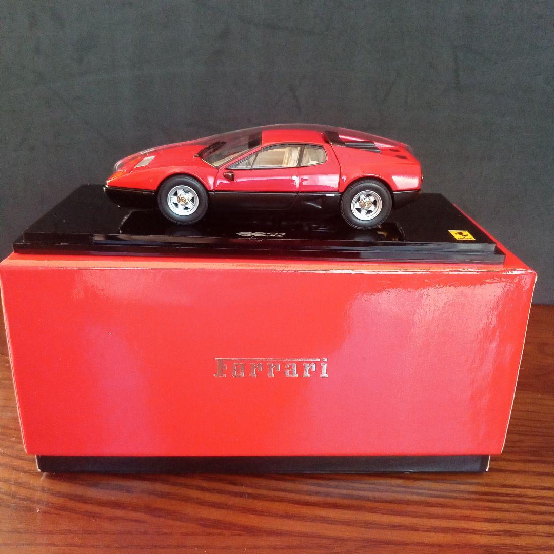 ミニカー京商　フェラーリ512BB　レッド 　ベージュインテリア　1/43