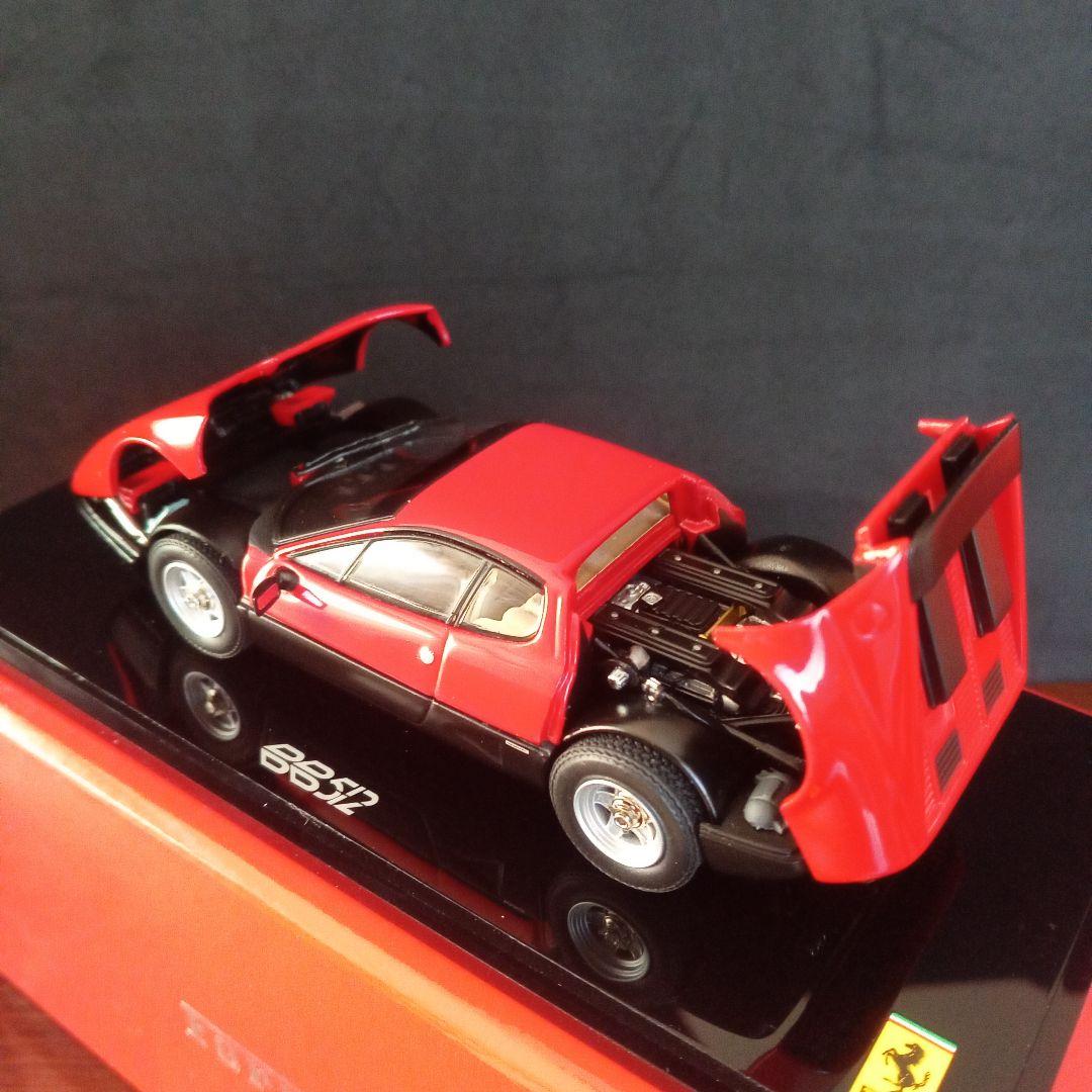 ミニカー京商　フェラーリ512BB　レッド 　ベージュインテリア　1/43