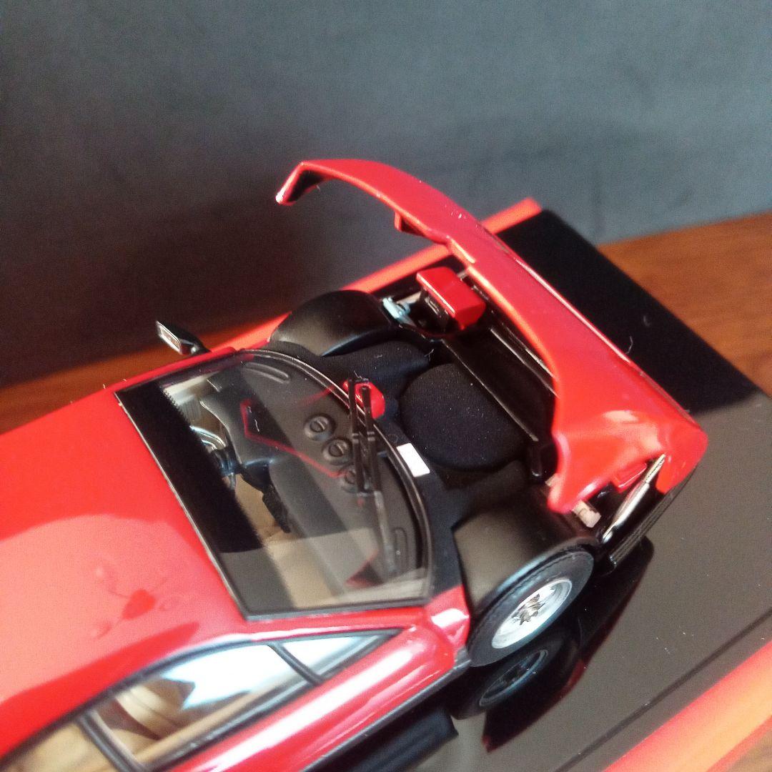 ミニカー京商　フェラーリ512BB　レッド 　ベージュインテリア　1/43