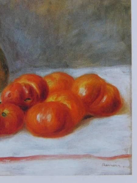 ルノワール、【メロンとトマト】、希少画集画、新品高級額・額装付