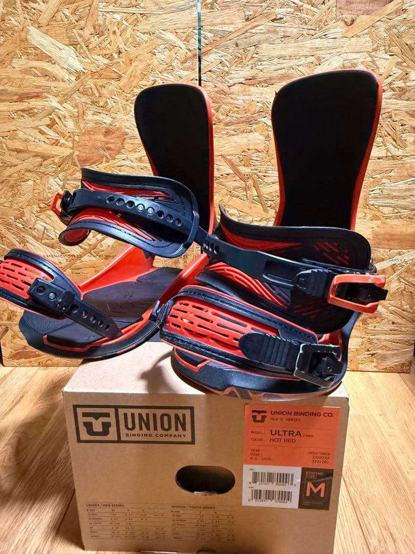 UNION ULTRA 23-24 ビンディング Mサイズ レッド/ブラック