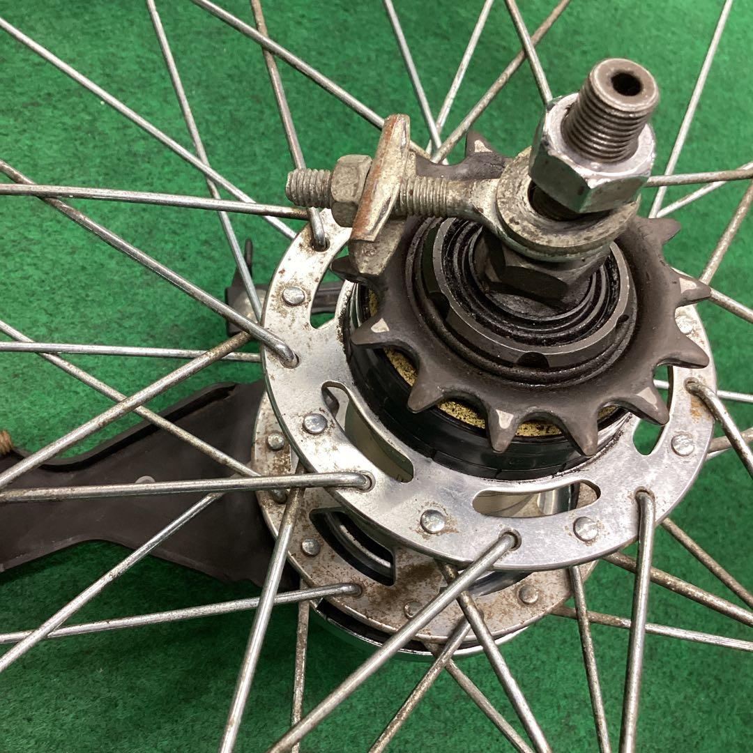 アルミホイール　20x1.75 後輪　タイヤ付　内装3段　14t リア