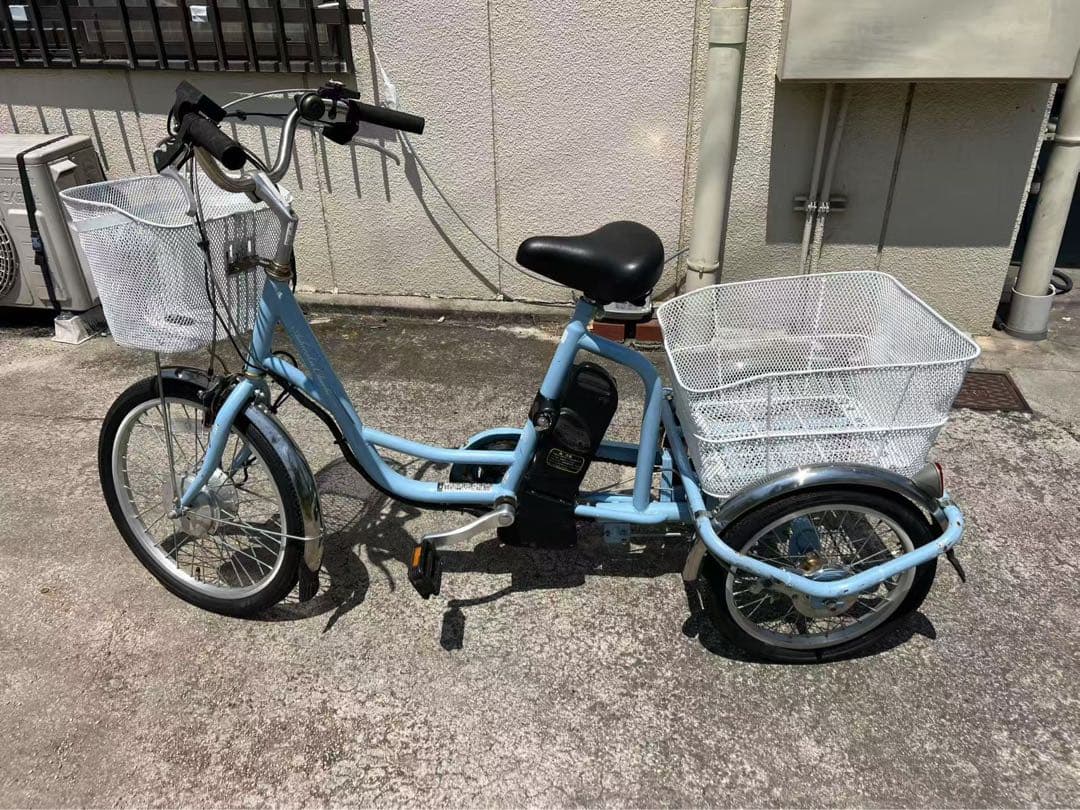 288ミムゴ 電動アシスト三輪自転車 前20後16インチ