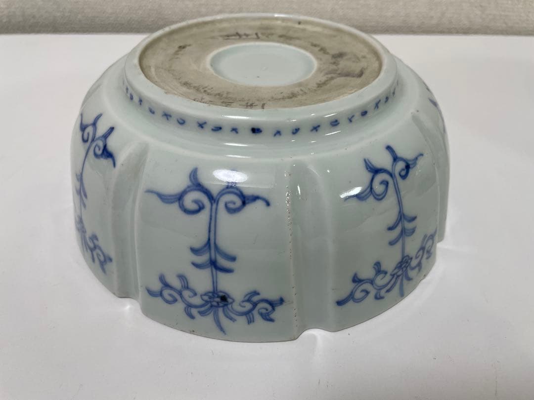 【現状品】古伊万里 染付 菓子器 菓子鉢 アンティーク 時代物 割烹 懐石2個