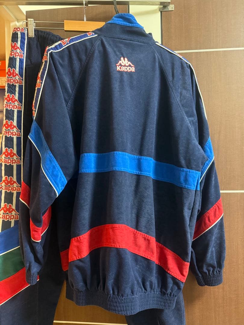 バルセロナ　セットアップ　古着　ヴィンテージ　バルサ　kappa ベロア