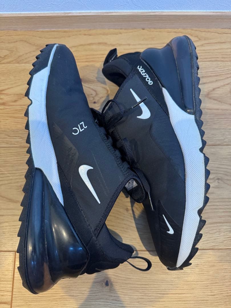 ナイキNIKEAIRMAX270G黒白28.5cmブラックゴルフシューズ