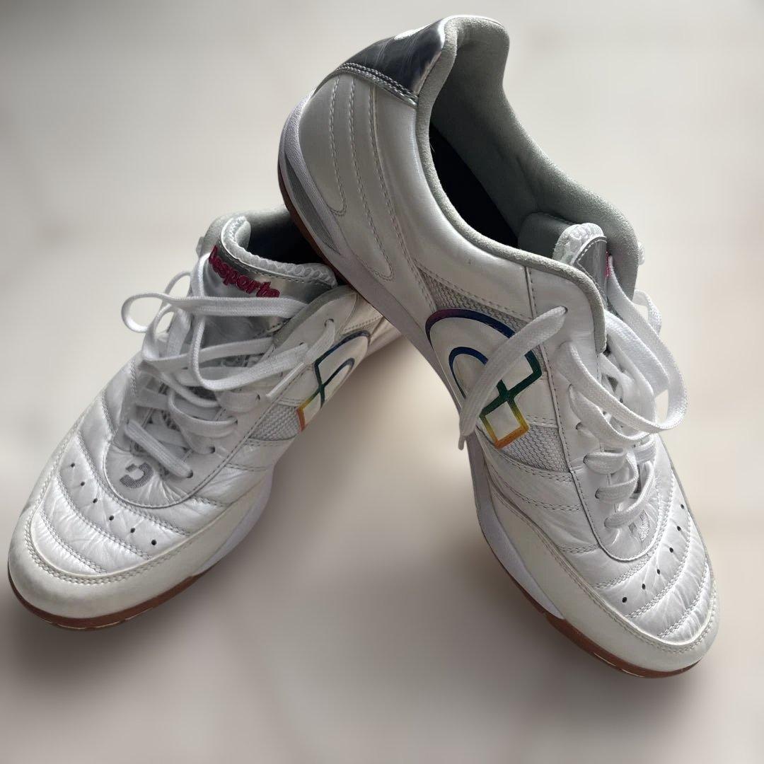 《美品》Desporte/フットサルシューズ/ホワイト/サンルイス/27㎝