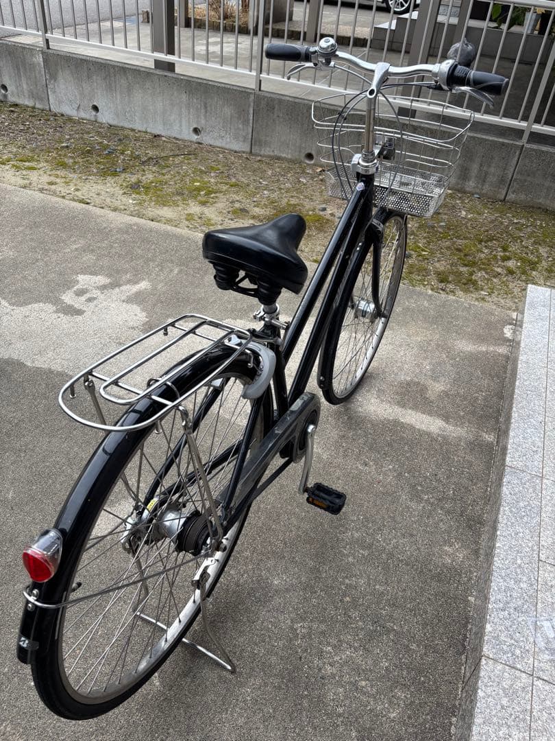 27インチ　アルベルト 黒色 通学仕様【引き取り限定】