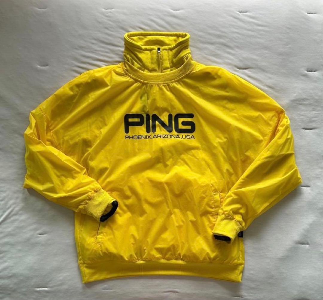 S 新品　PING ピン　ツインレイヤードアウター ブルゾン 裏起毛　レディース