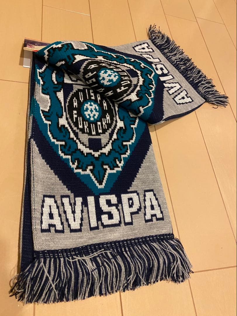 アビスパ福岡①マフラー　ニットマフラー　クラブスカーフ　club scarf