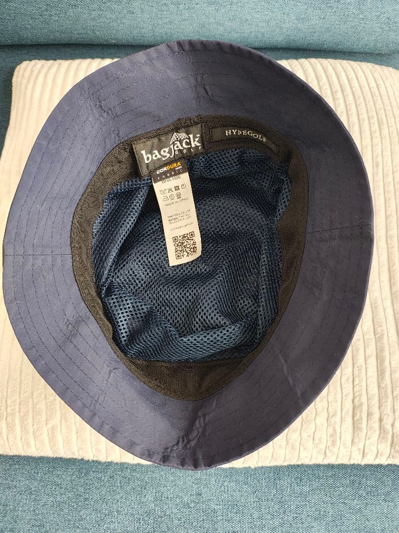 美品！bagJack HYPEGOLF バケットハット（ネイビー）バックジャック