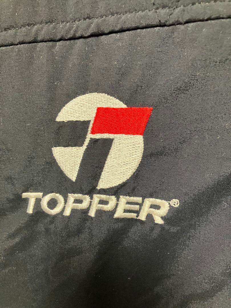美品 トッパー topper ベンチコート 刺繍ロゴ 00s レア