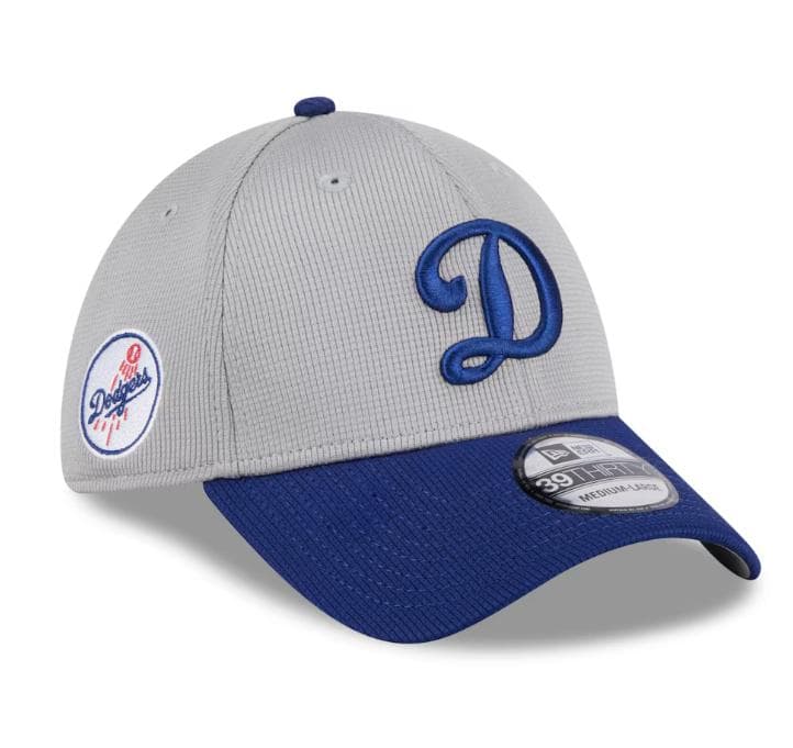 【新品】ニューエラ MLB LA ドジャース グレーxブルー キャップ（M/L）