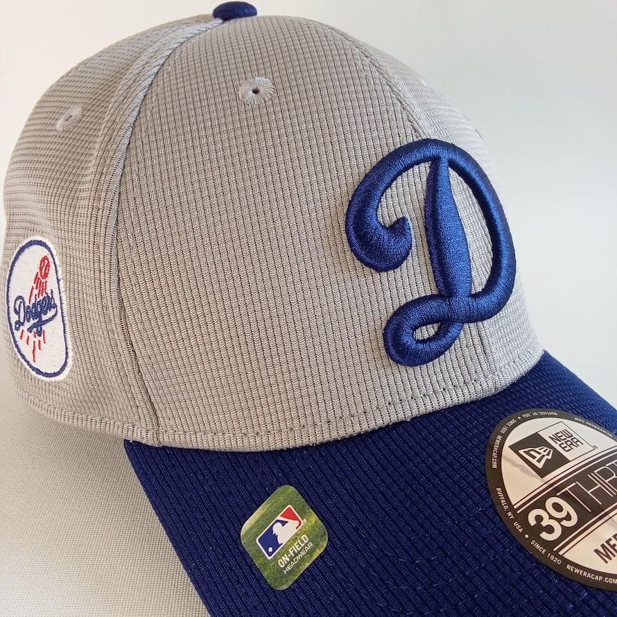 【新品】ニューエラ MLB LA ドジャース グレーxブルー キャップ（M/L）