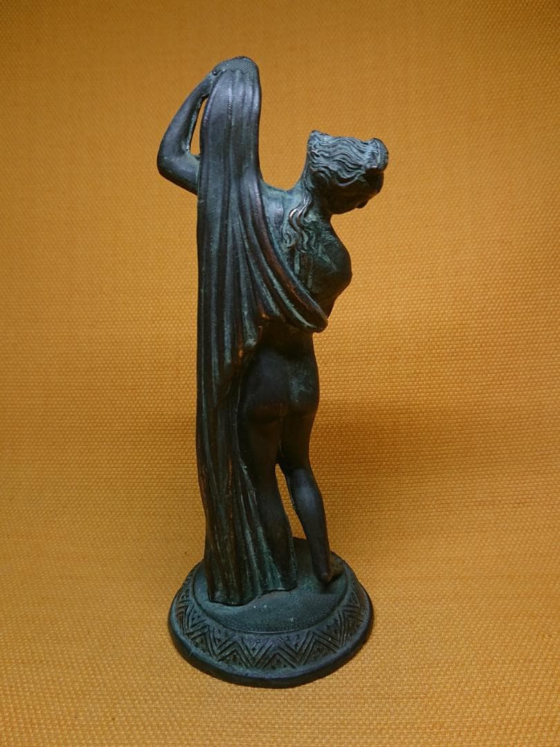 人形　女神　ブロンズ像　イタリア　置物　インテリア　工芸品　美術品　A1150