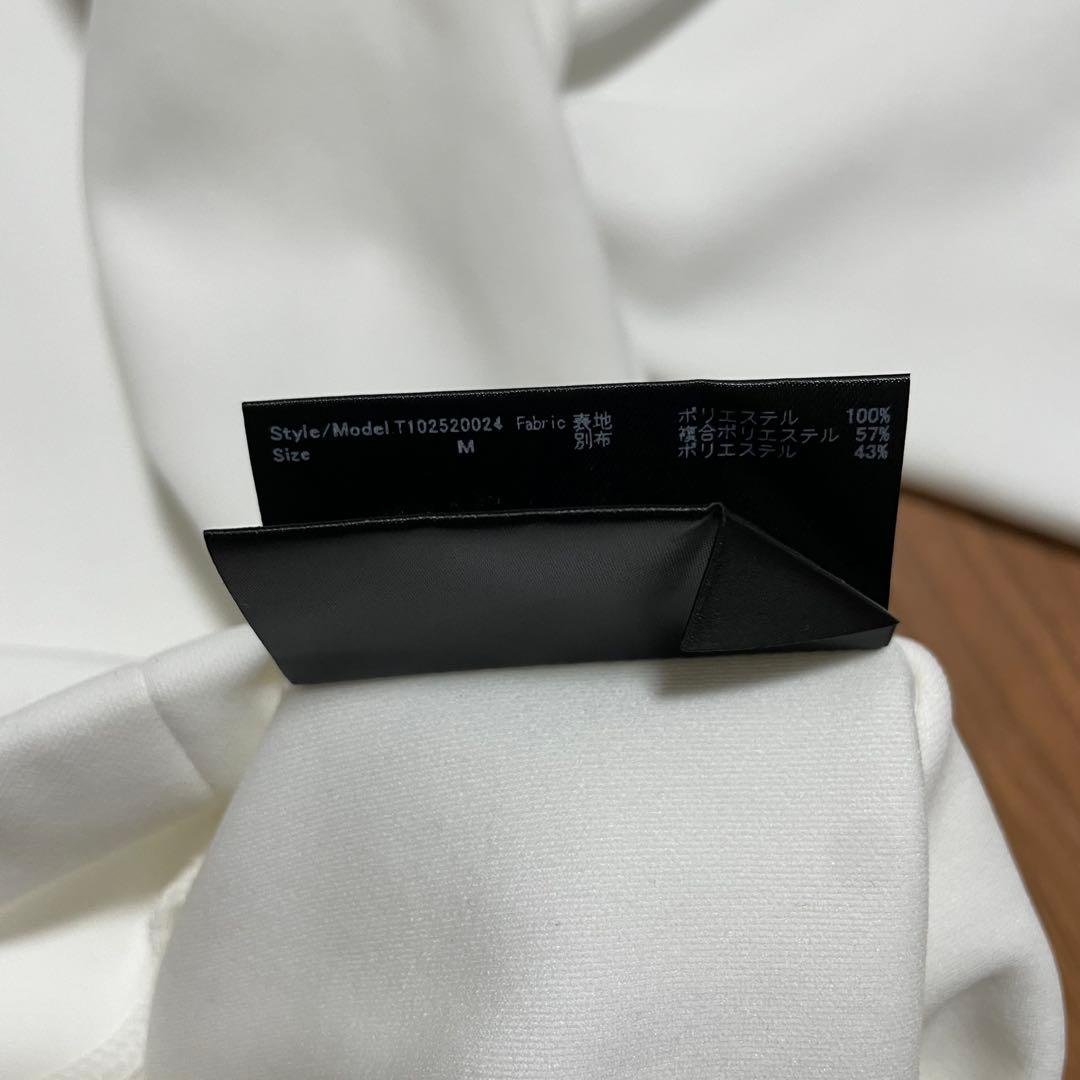 定価3.1万　新品　TFW49 ハーフジップモックネック　M ホワイト　ゴルフ