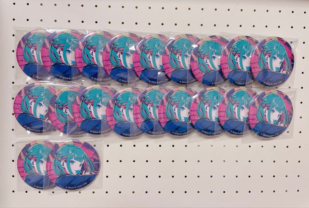 プロセカ 初音ミク グリッター缶バッジ 50C