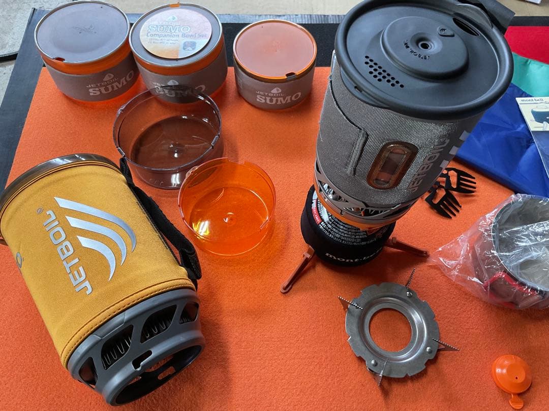 JETBOIL1.8SUMO新品ポット&希少品0.8SOL新品付属品多数付セット
