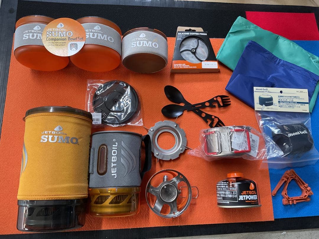 JETBOIL1.8SUMO新品ポット&希少品0.8SOL新品付属品多数付セット