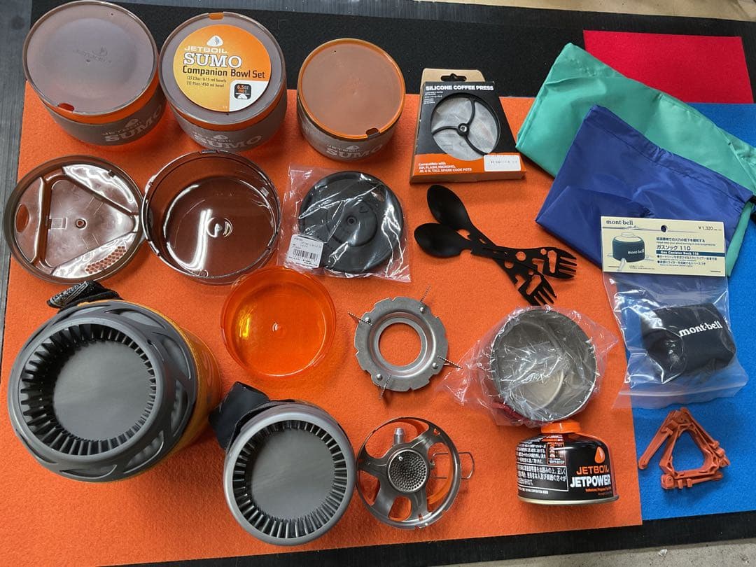 JETBOIL1.8SUMO新品ポット&希少品0.8SOL新品付属品多数付セット