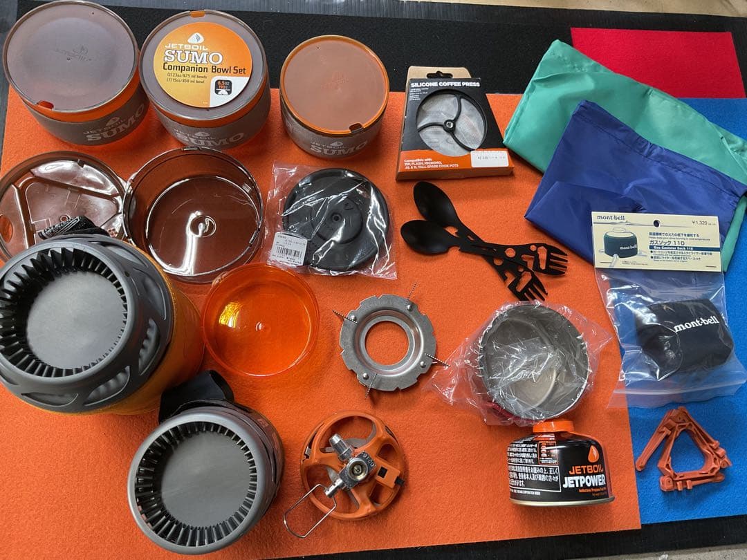 JETBOIL1.8SUMO新品ポット&希少品0.8SOL新品付属品多数付セット