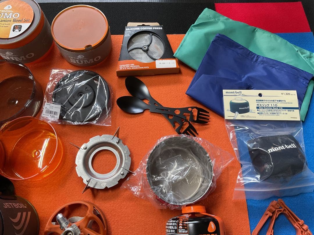JETBOIL1.8SUMO新品ポット&希少品0.8SOL新品付属品多数付セット
