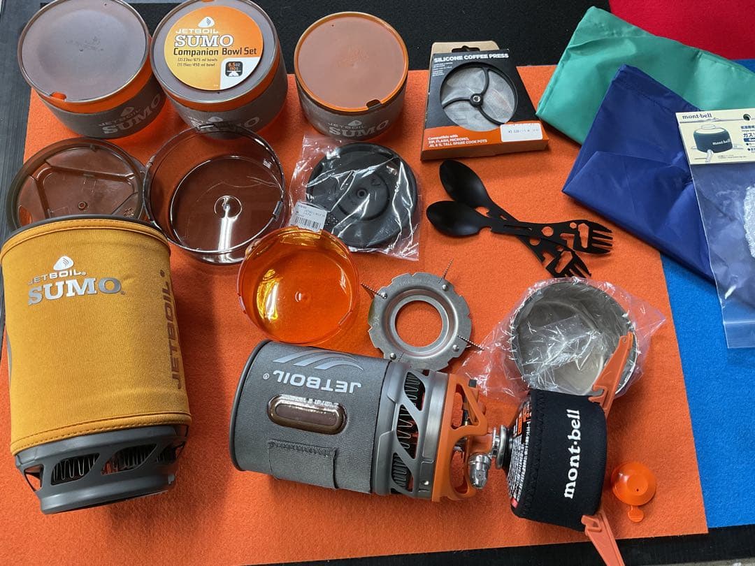 JETBOIL1.8SUMO新品ポット&希少品0.8SOL新品付属品多数付セット
