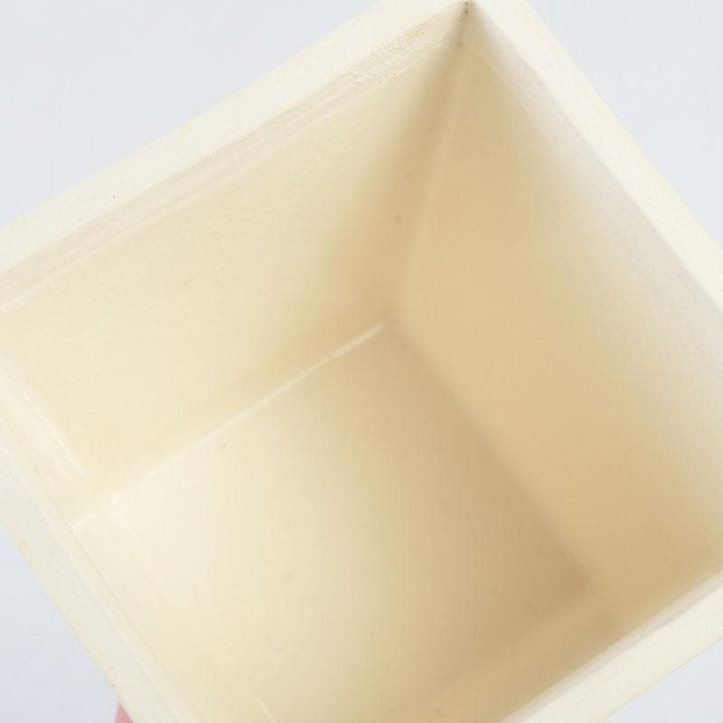 茶道具　京焼　橋本永豊造　赤絵鳳凰文　四方茶器　共箱　C　9999