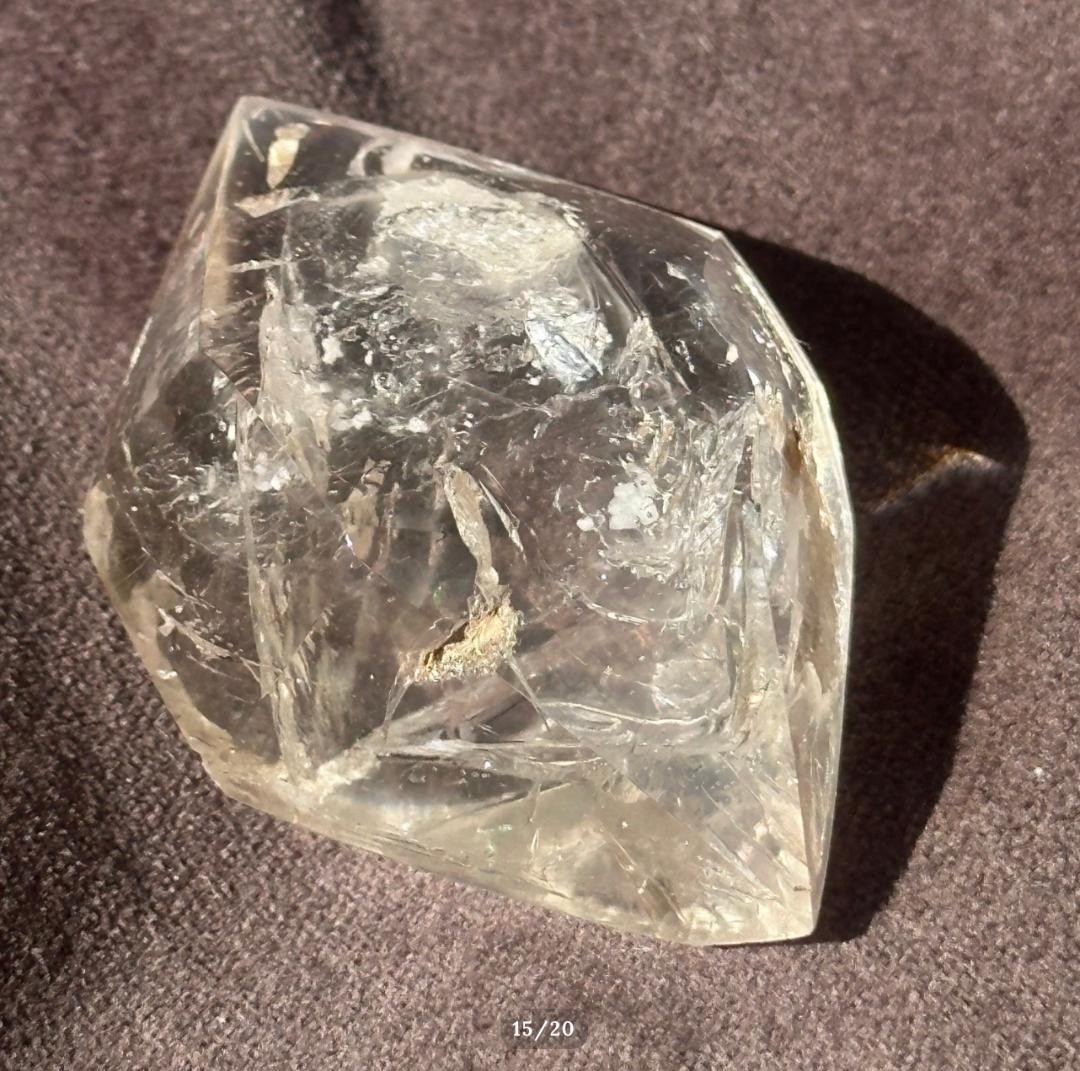 【水入り 水晶】ダブル ポイント エンハイドロ クォーツ