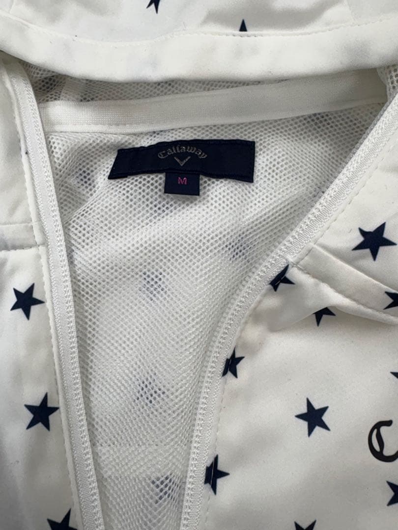 Callaway レディースジャケット M 星柄 ホワイト　タグ付き新品
