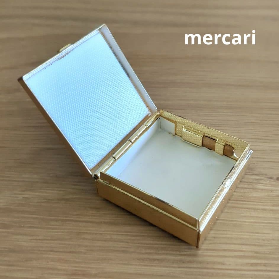 オーストリア　ウィーン　エナメル　ピルケース　小箱　ヴィンテージ　赤白花