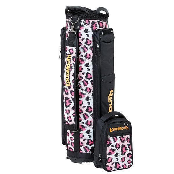 新品 LOUDMOUTH ラウドマウス キャディバッグ ピンクレオパード