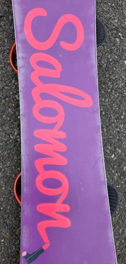 【ワックス永久無料】 SALOMON 147cm スノーボードセット FLUX​