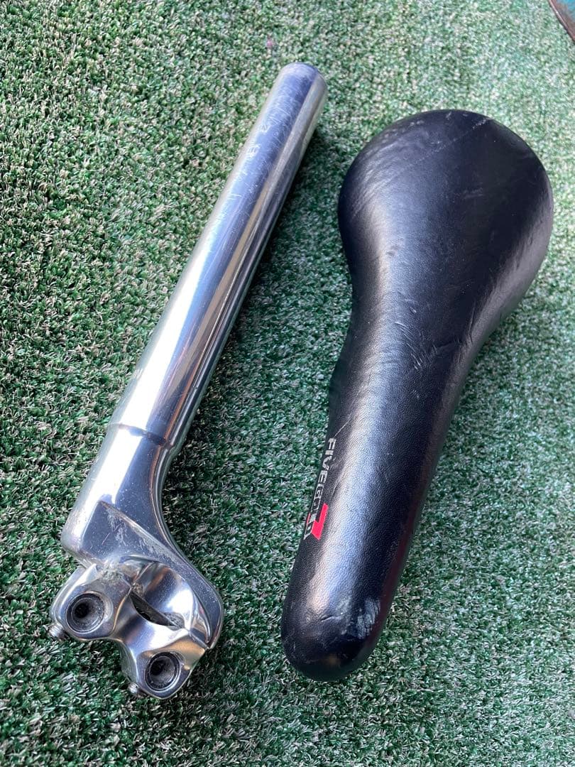 NJS NITTO シートポスト　加島サドル製作所　five gold 競輪
