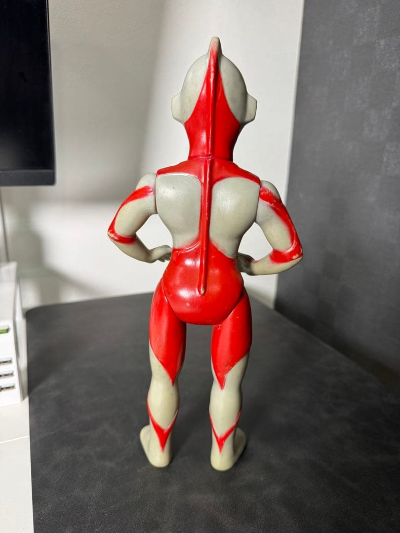 【珍品】ウルトラマン 大サイズ ソフビ ブルマァク マルサン 両足刻印 当時物