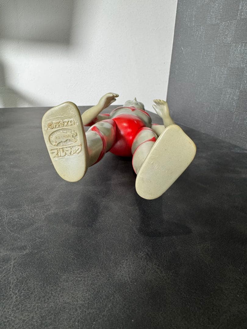 【珍品】ウルトラマン 大サイズ ソフビ ブルマァク マルサン 両足刻印 当時物