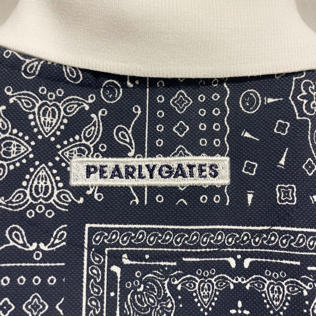 良品　パーリーゲイツPEARLY GATES 鹿の子 ペイズリー柄ワンピース
