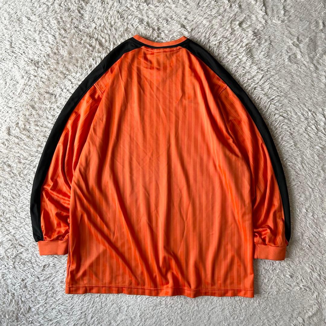 ナイキ 00s NIKE game shirt XXL オレンジ ストライプ