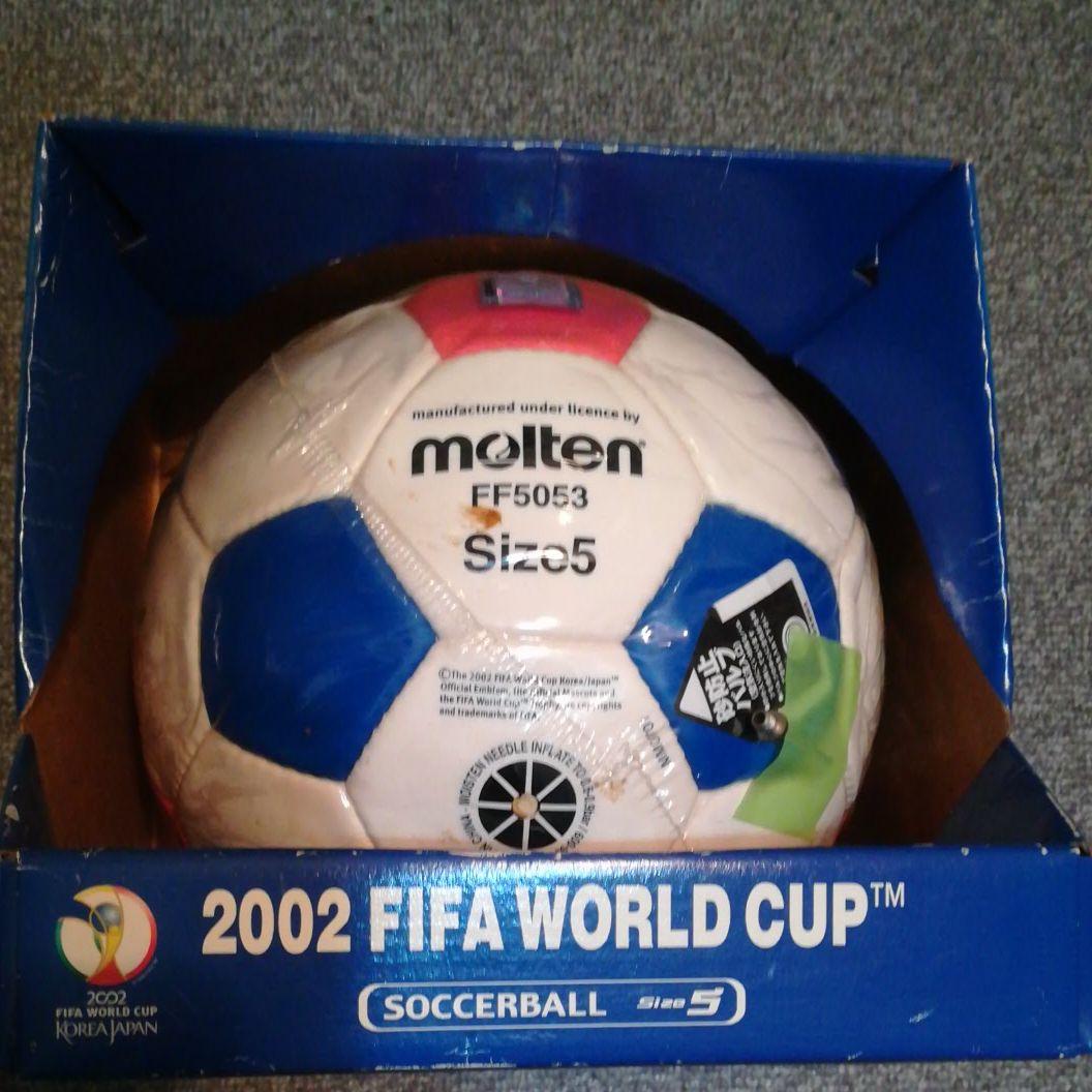 未使用2002日韓ワールドカップ記念サッカーボール5号球
