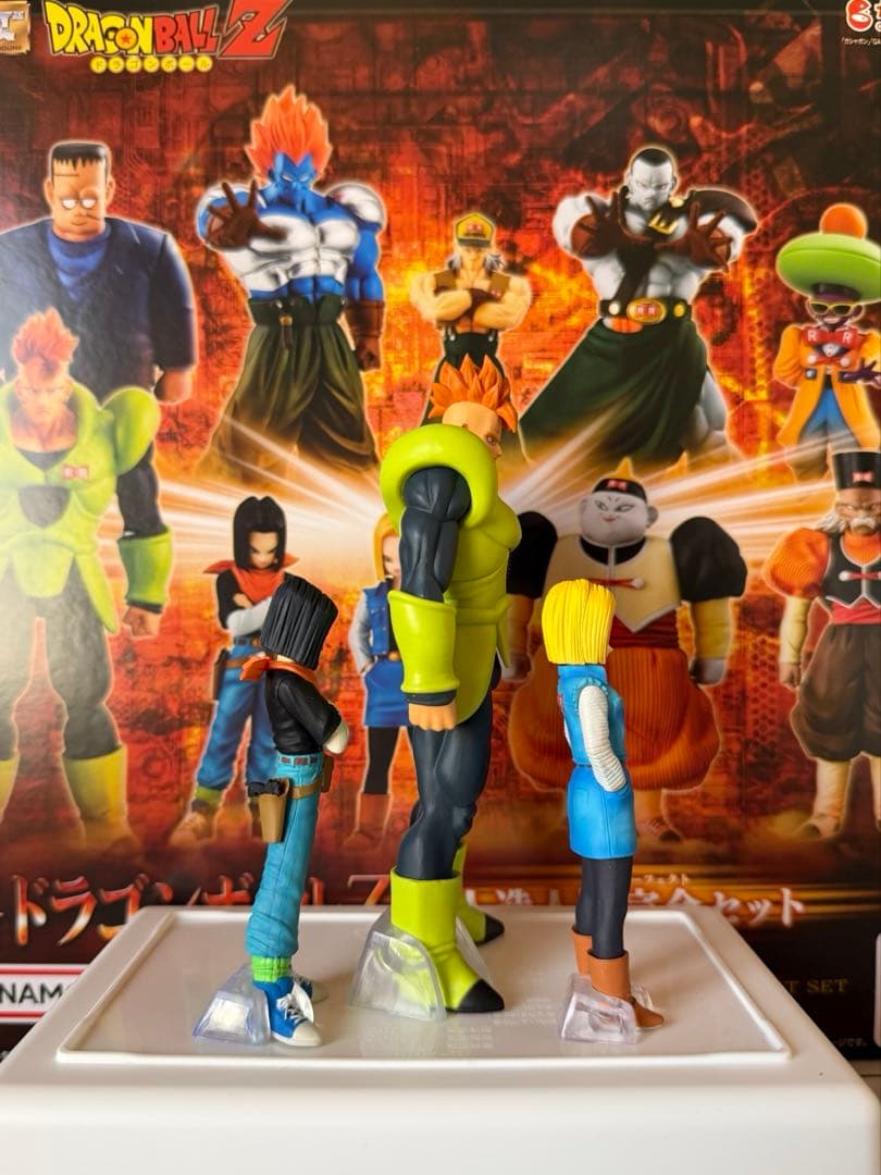 ドラゴンボール フィギュア HG 人造人間完全セット 16号&17号&18号