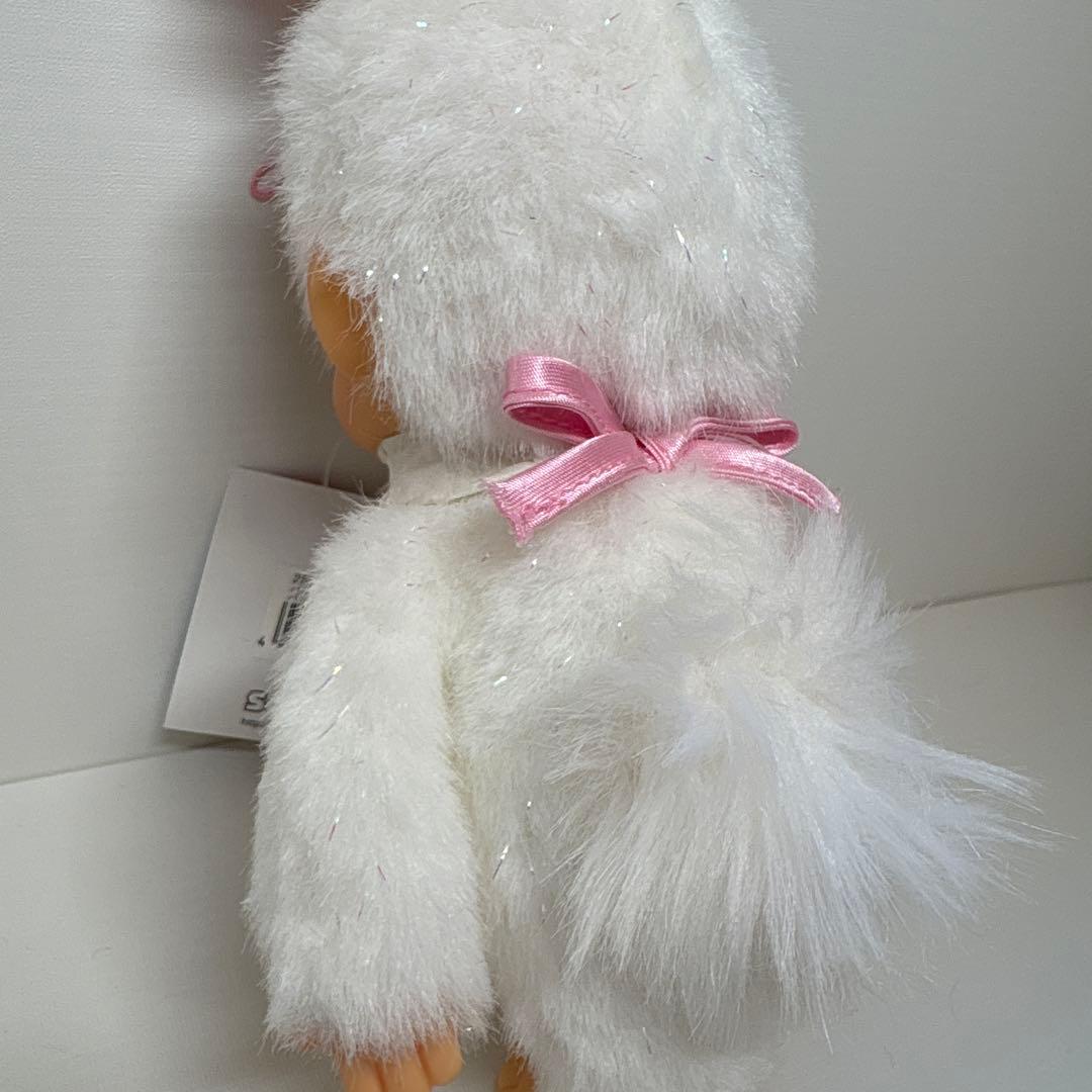 新品 バニー モンチッチ キーチェーン ホワイト monchhichi 1099