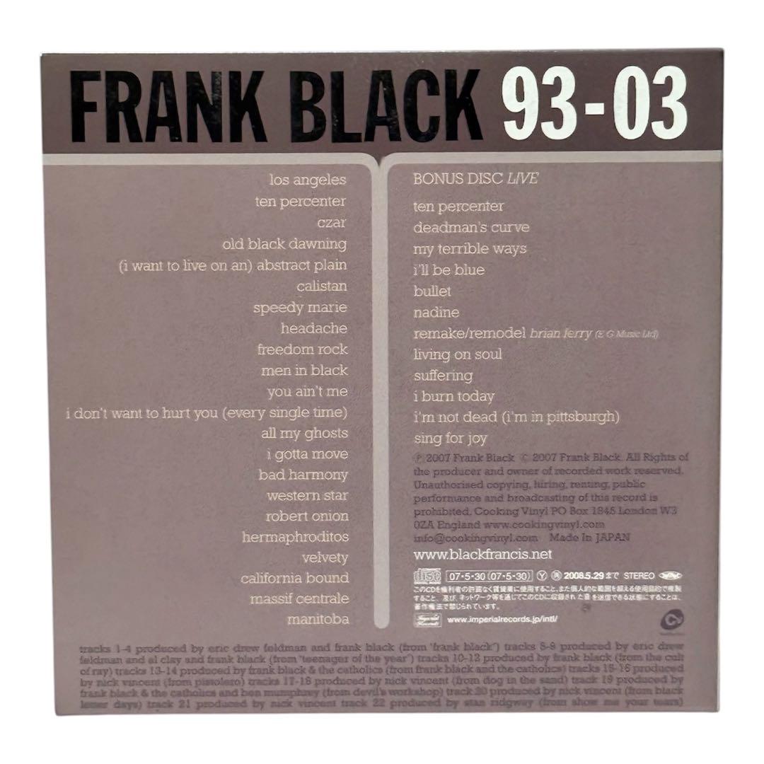 Frank Black 直筆サイン ジャケットのみ 93-03 Pixies