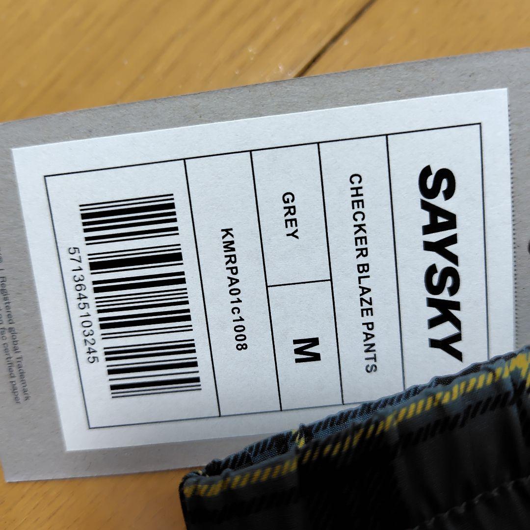 SAYSKY Checker Blaze Pants　ユニセックスМ　最終価格