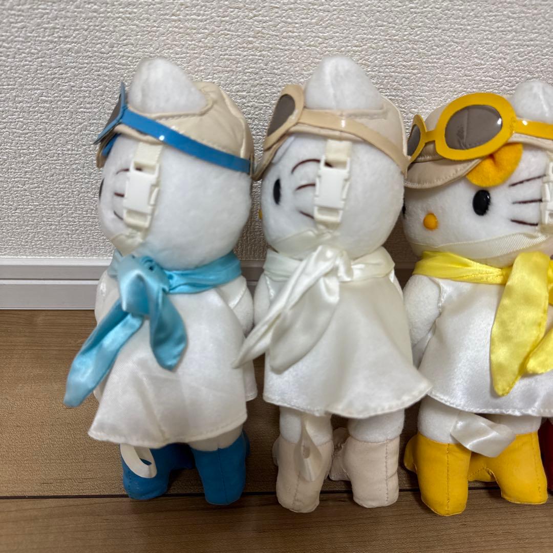 希ハローキティ ぬいぐるみ オー！モーレツ 4体セット