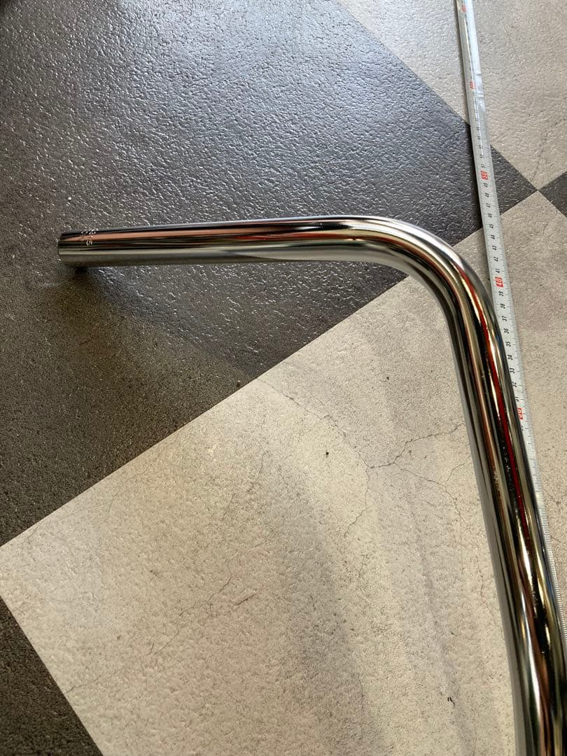 タ*ス様 エイプバー_スチール製クロームメッキ_80cm