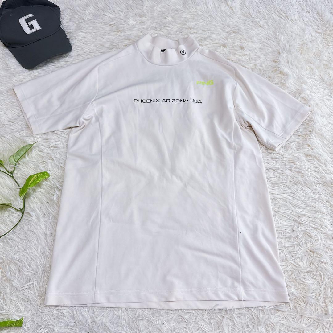 【ピン】美品 セットアップ モックネック ハーフパンツ Lサイズ メンズ