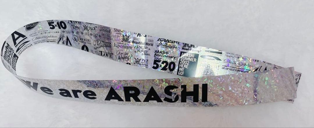 We are ARASHIハーフ銀テープ＋5×20フル金テープ
