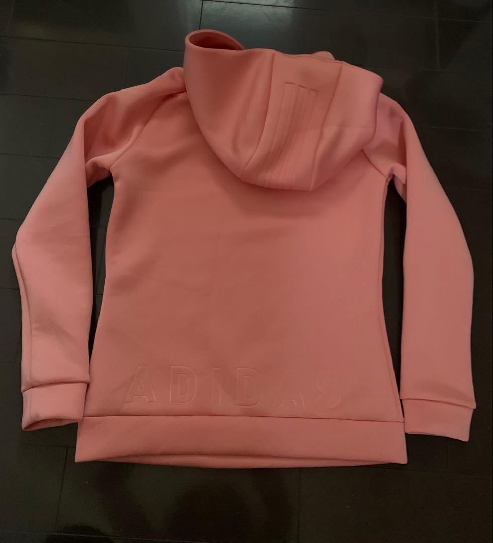 adidas ゴルフ ダンボールニット＆スカート　セットアップ　サーモンピンク