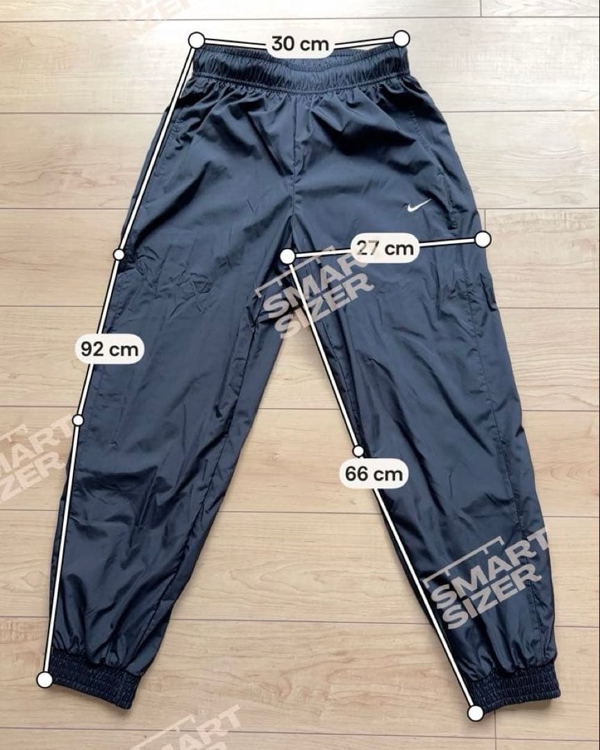 NIKE ナイキ ナイロン セットアップ 上下セット 黒 S レディース